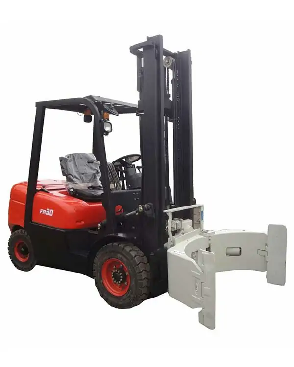 reach fork lift and clamp